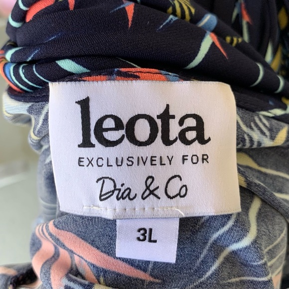 •Leota• Sleeveless Tie Waist Dress - Size 3X - Picture 2 of 9